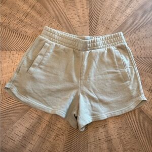 Woman’s Sage Green Athletic Shorts